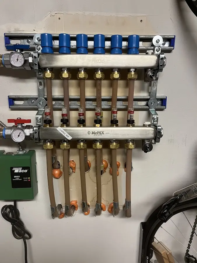 Plumber performing Gas Line Installation at a residential property in Bridgeton